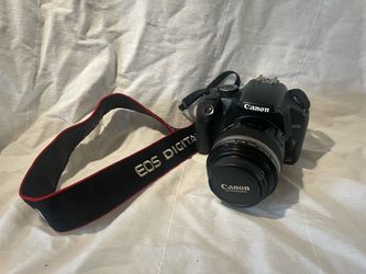 Canon EOS DSLR Camera with EF-S Lens and Strap