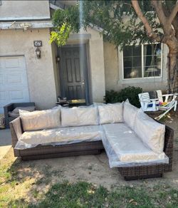 High quality patio furniture set 5-in deep seating cushions Costco quality patio furniture display model patio furniture 🆕☑️