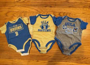 3pc NCAA UCLA Bruins Baby Boy Girl 3-6 mos Onesies Bodysuit Clothes