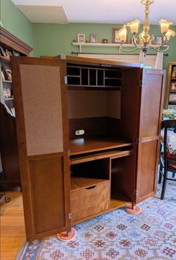 Desk Armoire - Great Storage Space and Utility. Pick up in Haddon Heights NJ