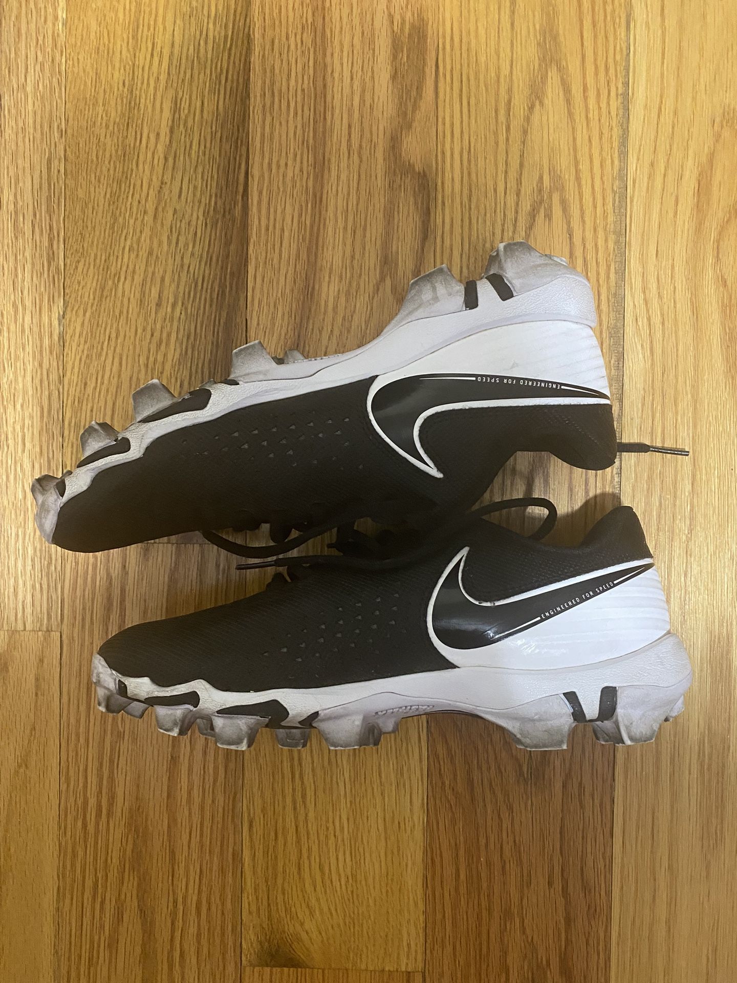 Nike Vapor Edge Shark 2 Football Cleats Men's Size 8 CD0074-001 Black White
