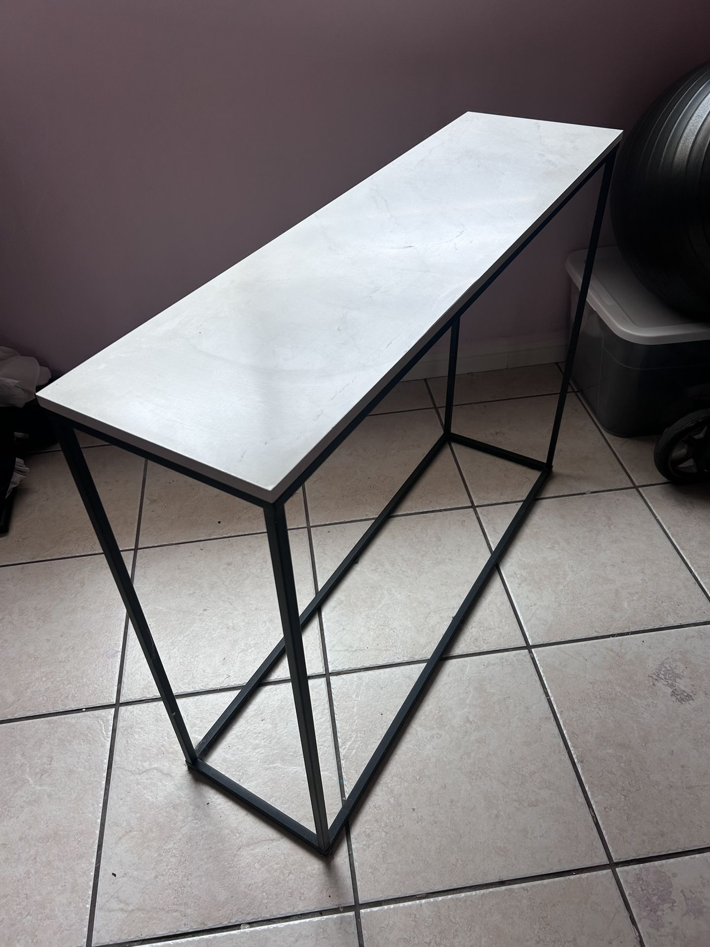 Marble Top Console Table