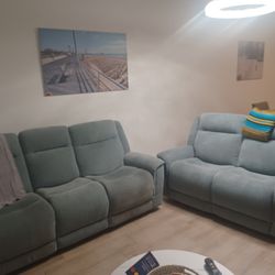 Sofa and Love Seat Non Power Both Reclining 
