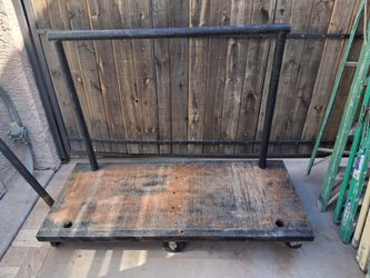 Heavy duty metal construction cart