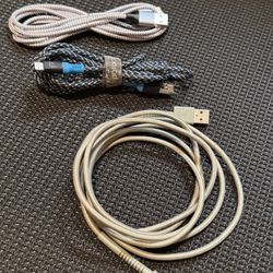 3 Six Foot Lightening Cords 