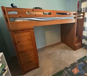 Twin loft bed!