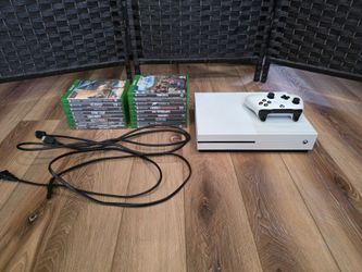 Xbox One S and assorted games