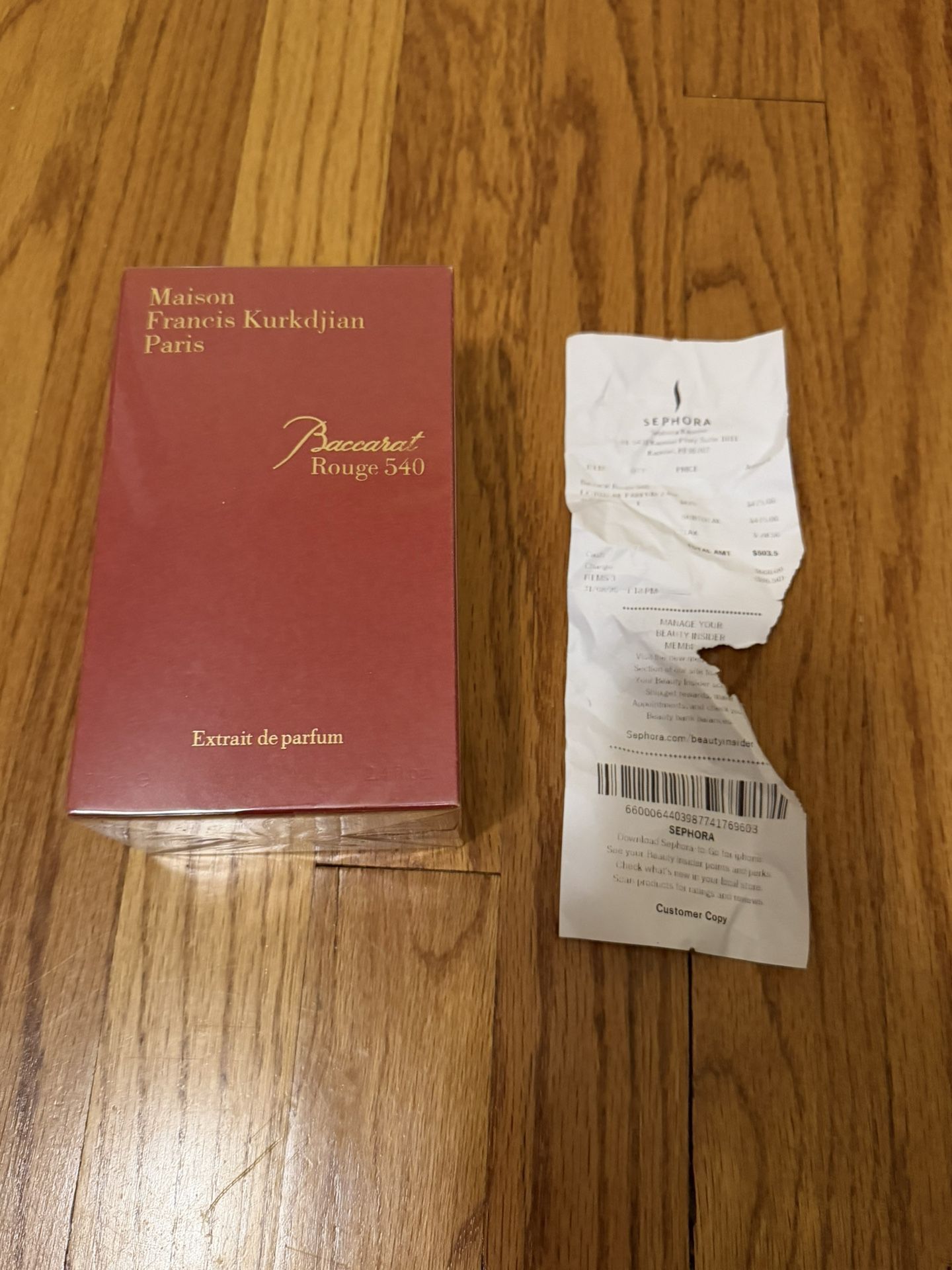 Maison Francis Kurkdjian Baccarat Rouge 540 Extrait de Parfum 2.4 oz/ 70 Ml