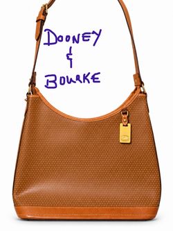 Dooney & Bourke Tan Leather Hobo Bag