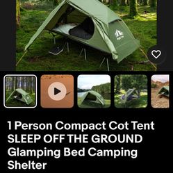 One Man Tent with bed