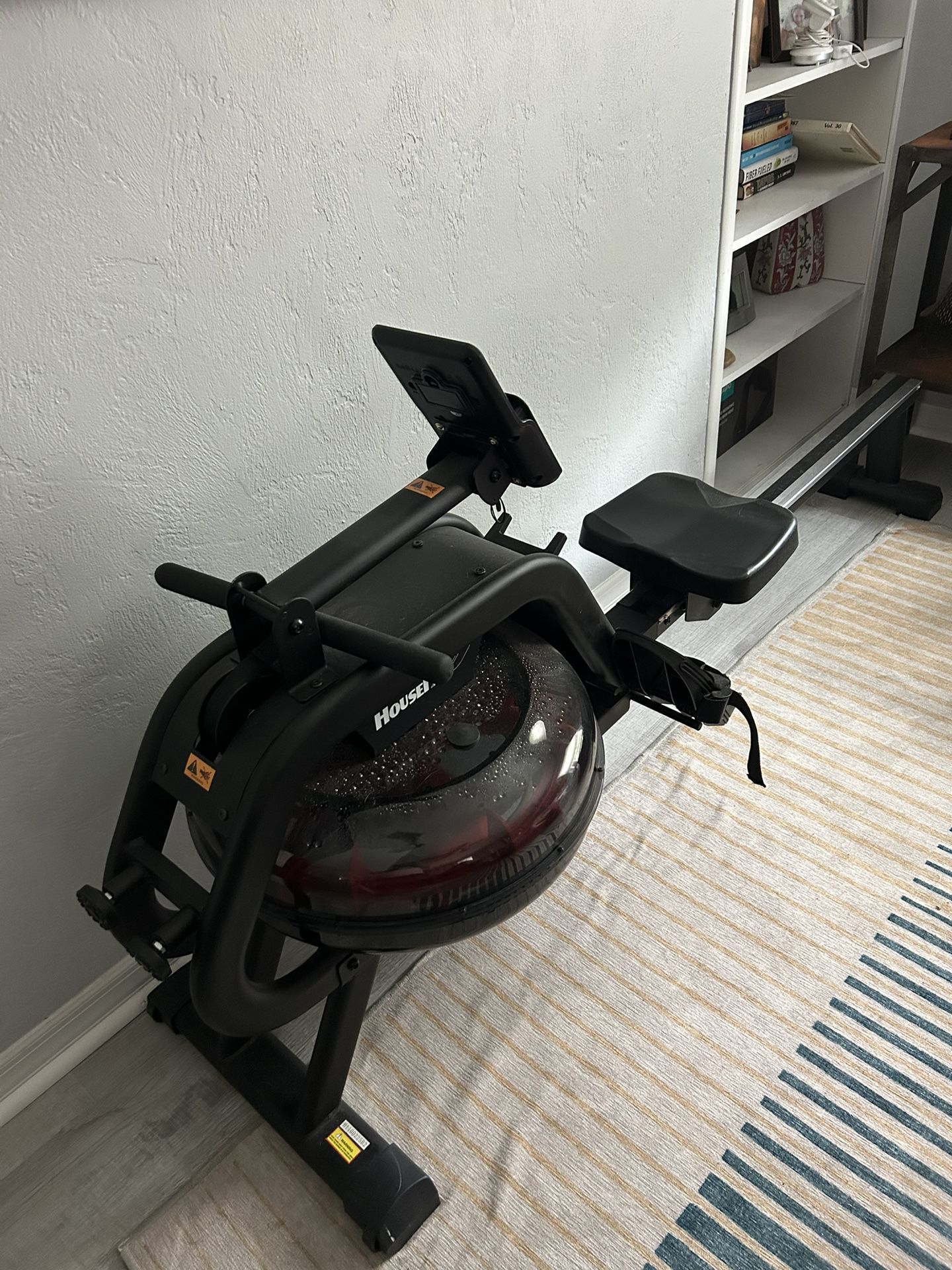 Exercise Rower With Water Resistance.  