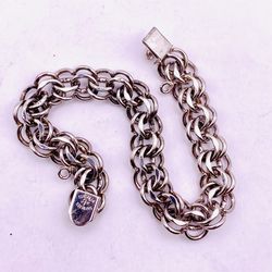 Sterling Silver Chino Link Bracelet Stamped 925