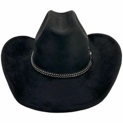 Brand New Cowboy Cowgirl Adjustable Men’s Women’s Hats Sun Shield Adult Hat Felt Sombrero Travel Western Outdoor (US, Numeric, 6 1/2, 7 1/2, Black/Whi