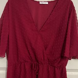 Woman’s Red Dress