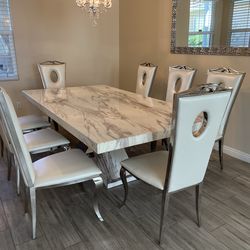 Brand new faux marble table