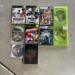 10-xbox original & Xbox 360 videos games