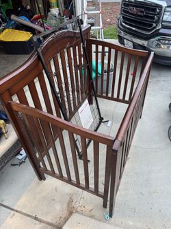 Solid Wood Baby Crib