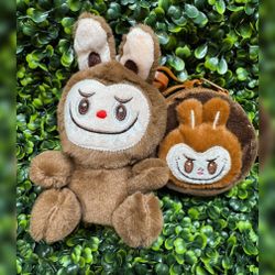Labubu Plushy Key Chain With Coin Bag 