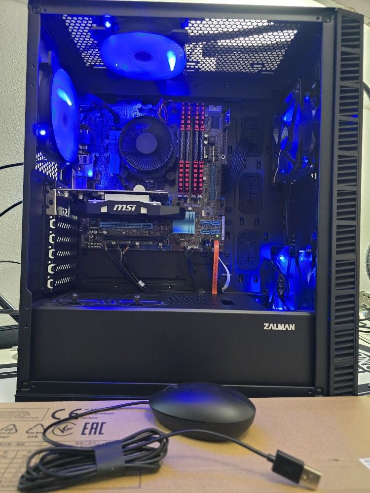 Gaming pc desktop computer intel i7-3770, gtx 1050, 16 gb ram, ssd, hdd, wifi bundle 