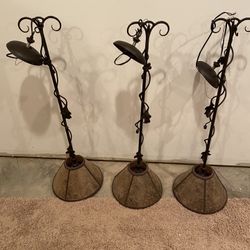 3 Custom Iron Pendant Lights