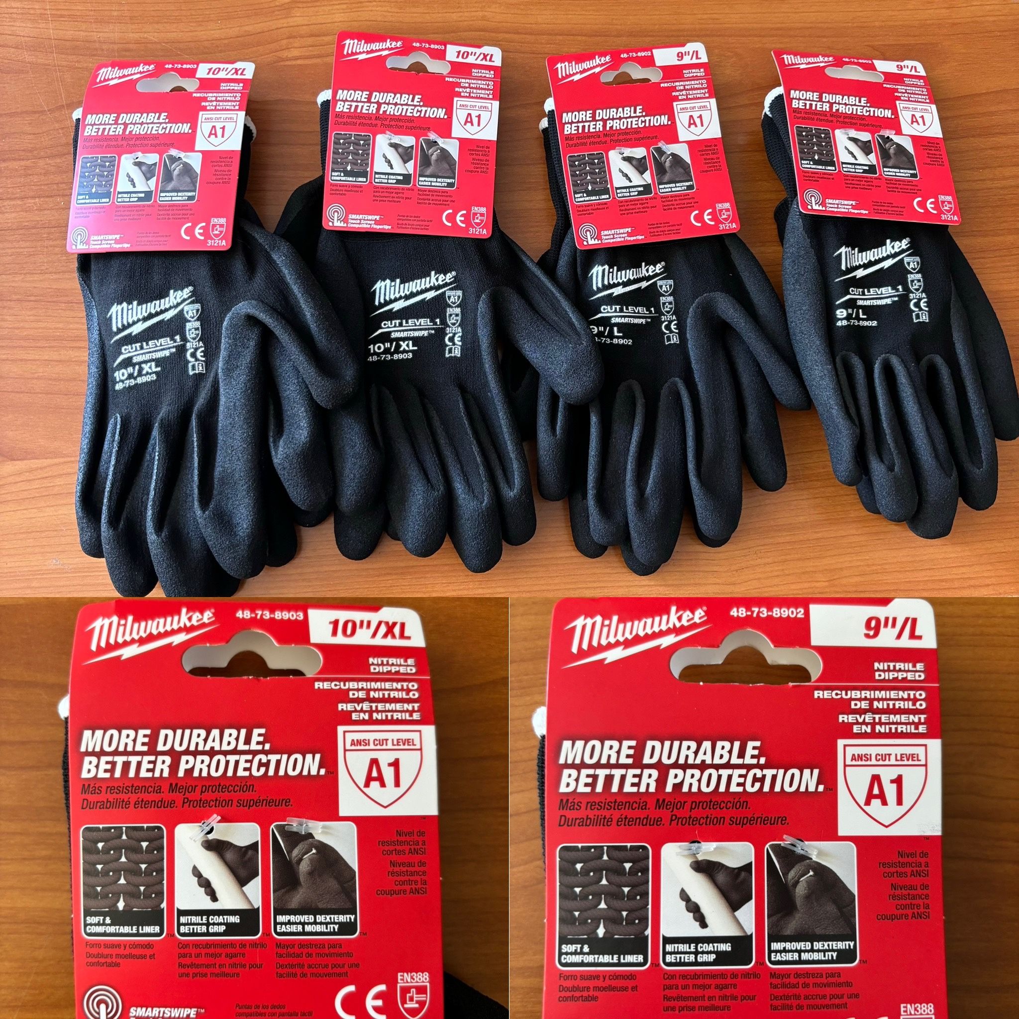 Milwaukee Black Nitrile Work Gloves