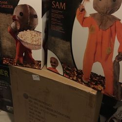 Spirit Halloween Sam Trick r Treat Animatronic & Greeter SOLD OUT!!!