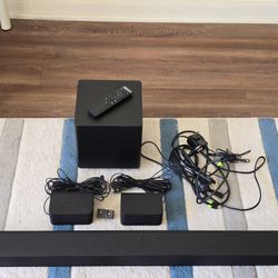 Vizio sound bar with subwoofer