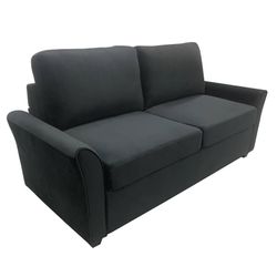 Drake Dark Gray Linen Full Sleeper Sofa w/ Fold-out Mattress
