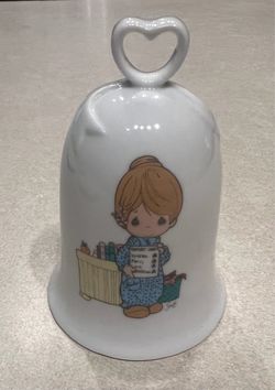 Precious Moments 19994 Porcelain Bell with Heart Handle