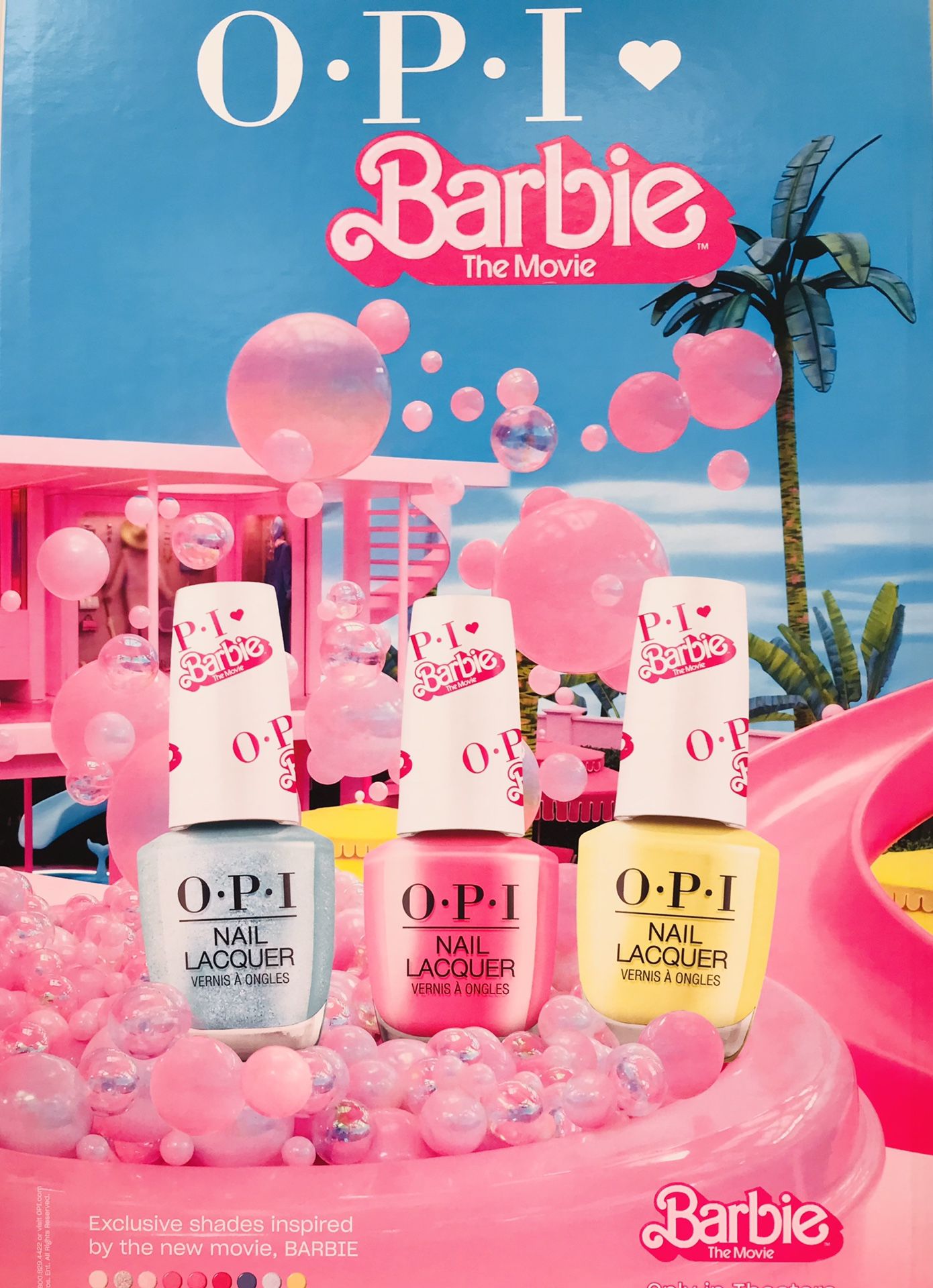 New! ๐๐ O.P.I ๐
๐ปBarbie ๐๐Nail polish ~ $5 each or 3 for Only $12!!