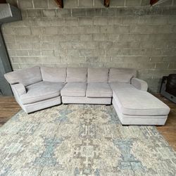 White Wrap Around Sectional Couch “WE DELIVER”