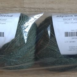 Upcycle Alpaca Blend Yarn - Olive (Yes, It's Available)