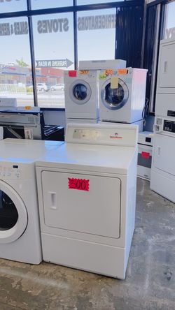 Speed Queen White commercial Heavy Duty, Extra Large Capacity Gas Dryer