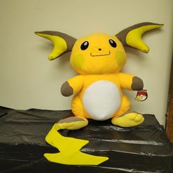 Giant Authentic Pokemon Raichu Plush 30in