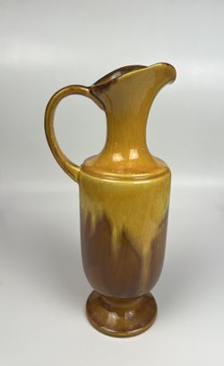 Royal Haeger Pitcher Vase Drip Glaze c1970, Original Haeger Stamp, Vintage