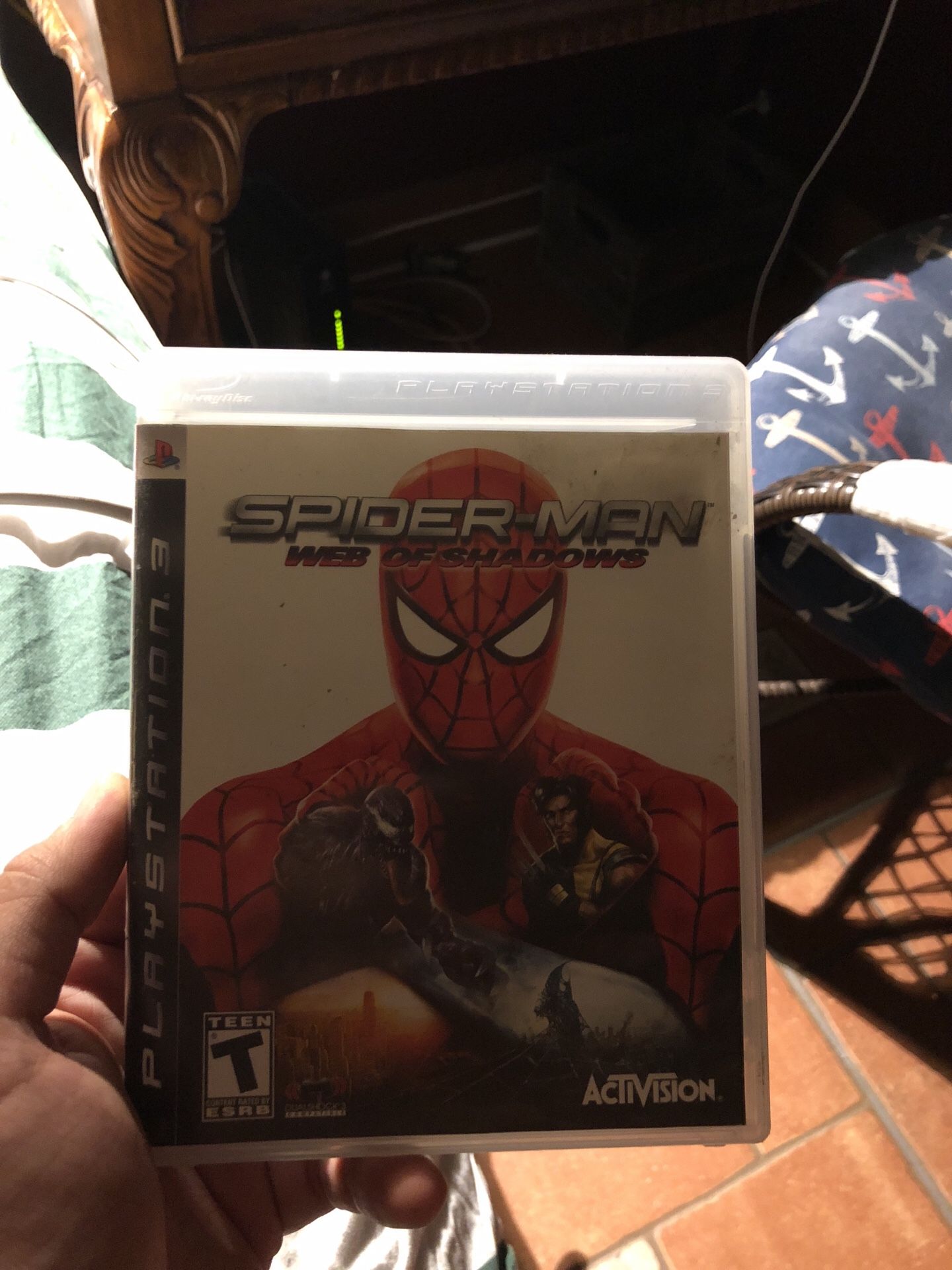 Spider-Man: Web of Shadows Playstation 3 PS3 CASE AND MANUAL ONLY