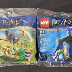 2 Lego Sets Harry Potter 30651 Quidditch Practice 30677 Draco In The Forbidden Forest (Brand New!)