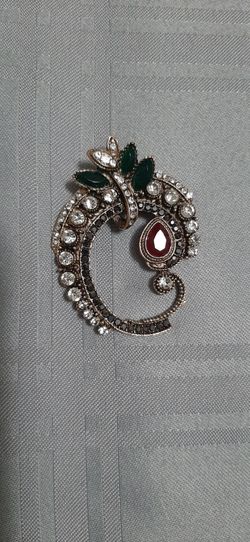 Decorative Brooch with Stones
