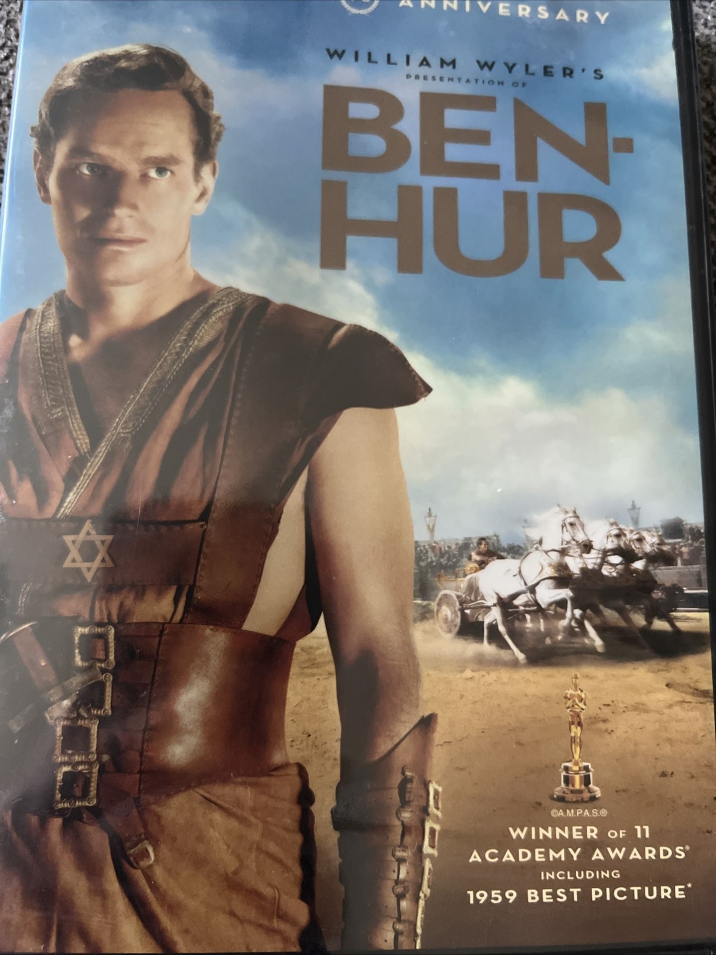 New Sealed BEN-HUR/50th Anniversary DVD, 1959 W/ Charleston Heston
