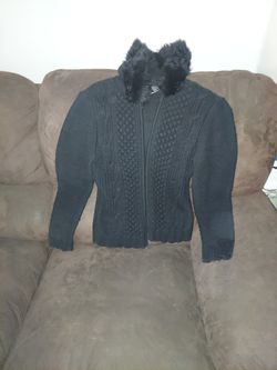 MODA International woven zippered hooded jacket