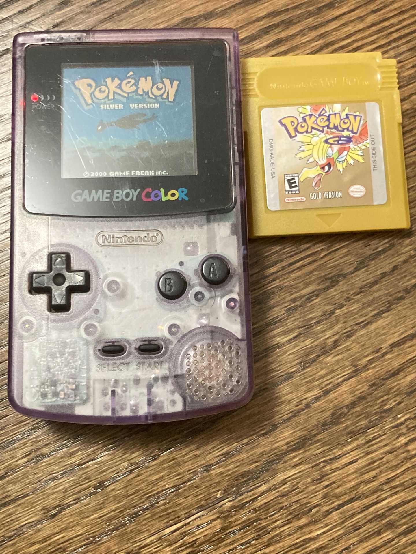 Nintendo 2 Game Boy Color Handheld System Atomic Purple Gold Silver Pokemon X Sw