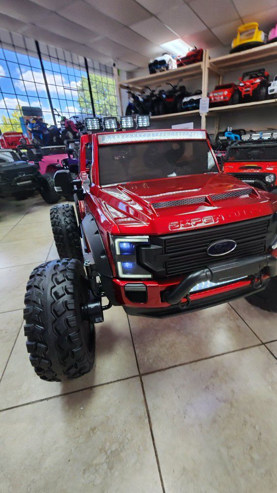 Ford F150 Or F450 Red Heavy Duty 4x4 Suv Truck For Kids 