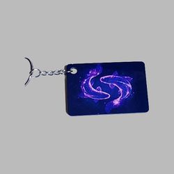 Pisces Zodiac Sign Keychain 