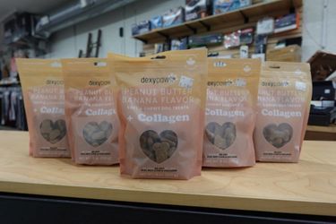 6oz Dexypaws Banana & Peanut Butter Dog Treats