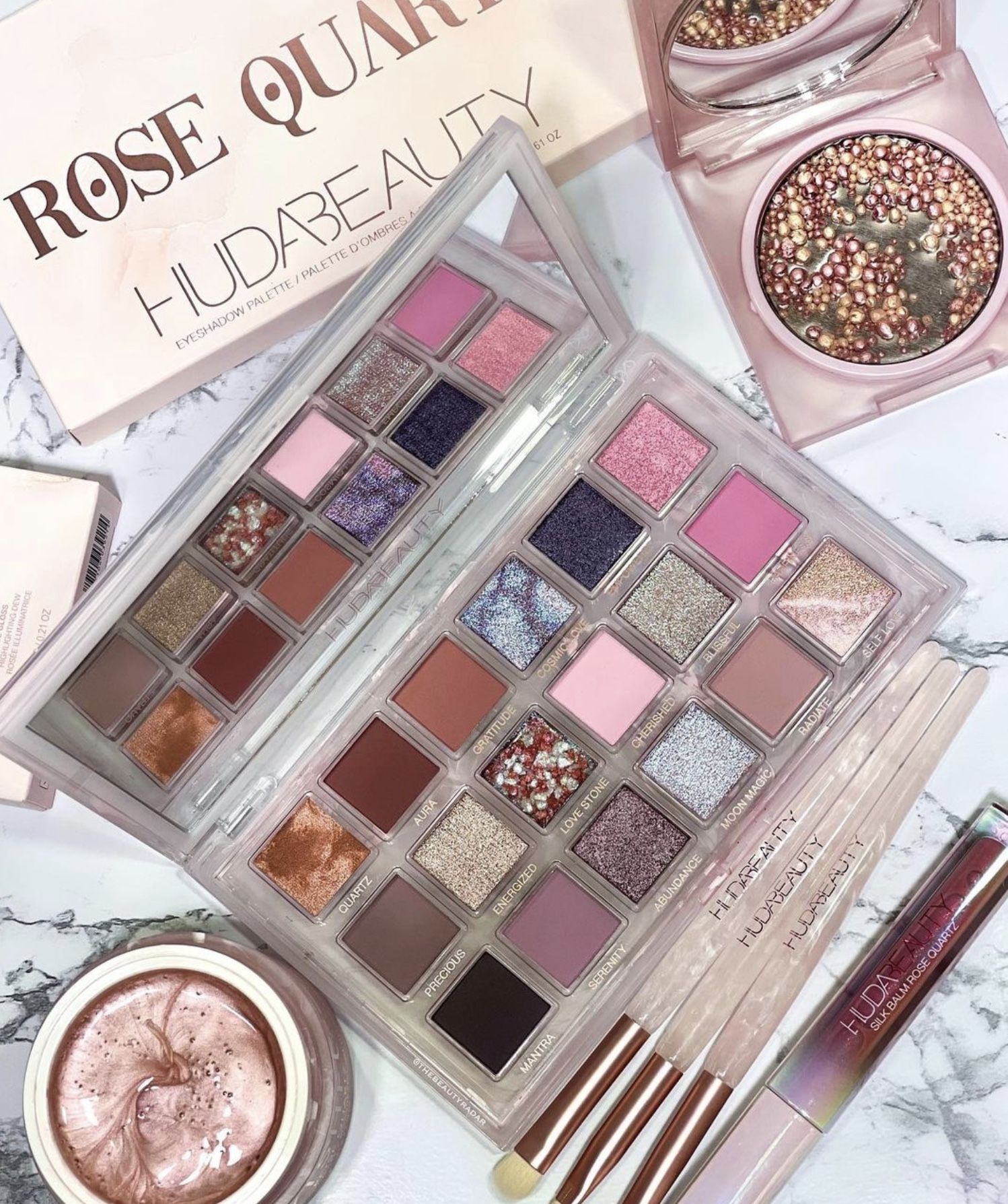 Huda Beauty Rose Quartz Eyeshadow Palette