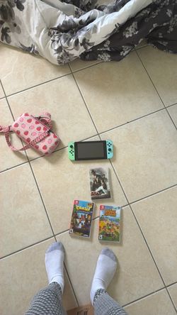 Nintendo Switch with games