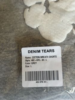 Demin tear short grey L