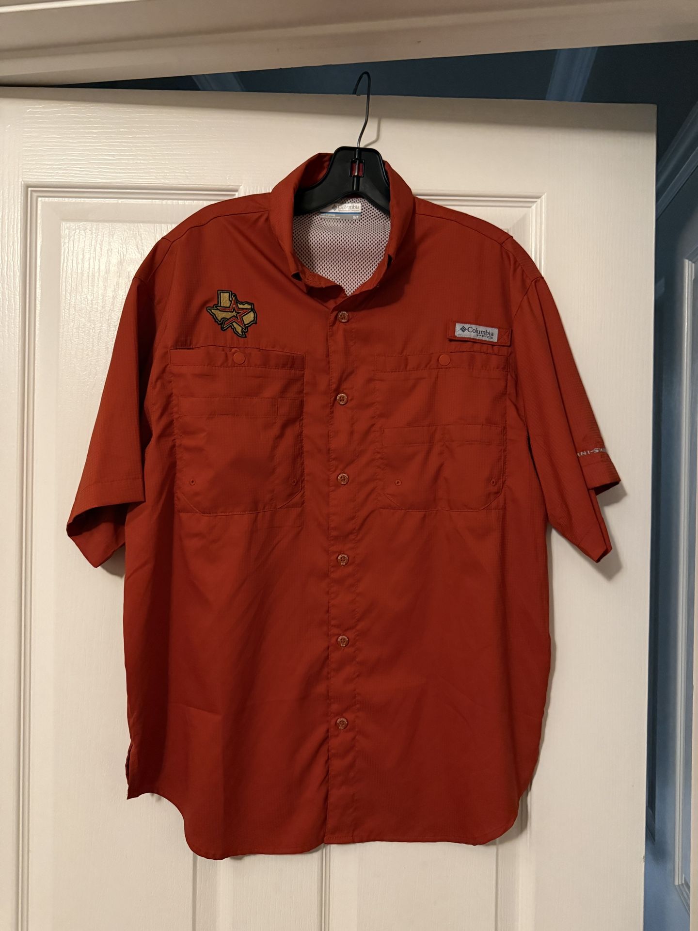 Houston Astros Columbia Button Up