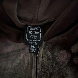 Suzie in the City brown sweater with cute designs