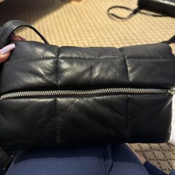 Clyde  Quilted Black Crossbody Bag